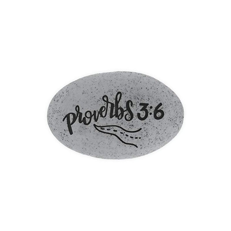 Angelstar Proverb Pocket Stone-Acknowledge Him, Multicolored