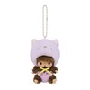 Sekiguchi Plush Monchhichi Anamaru Babichichi SS Face Big Keychain Cat