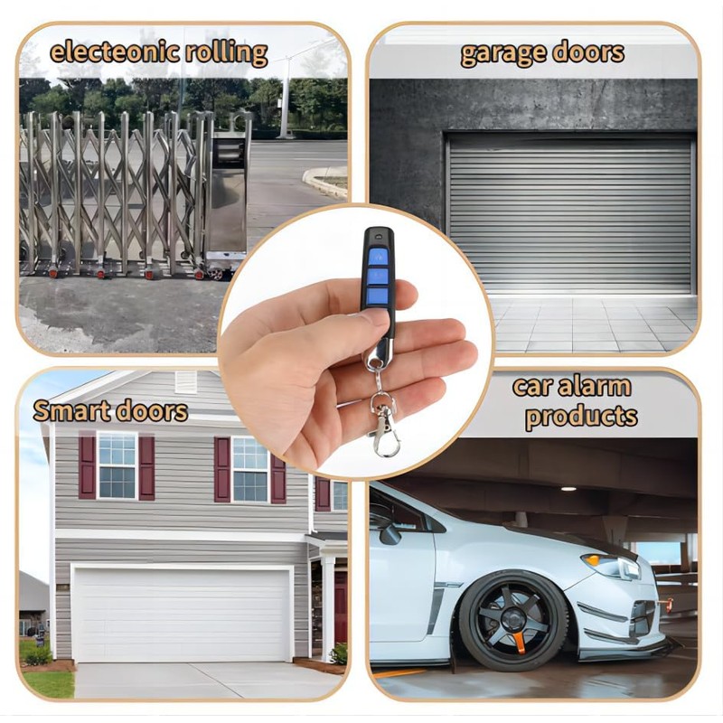 Wireless Cloning Remote Control, Replacement Garage Door Electric Gate, Duplicates