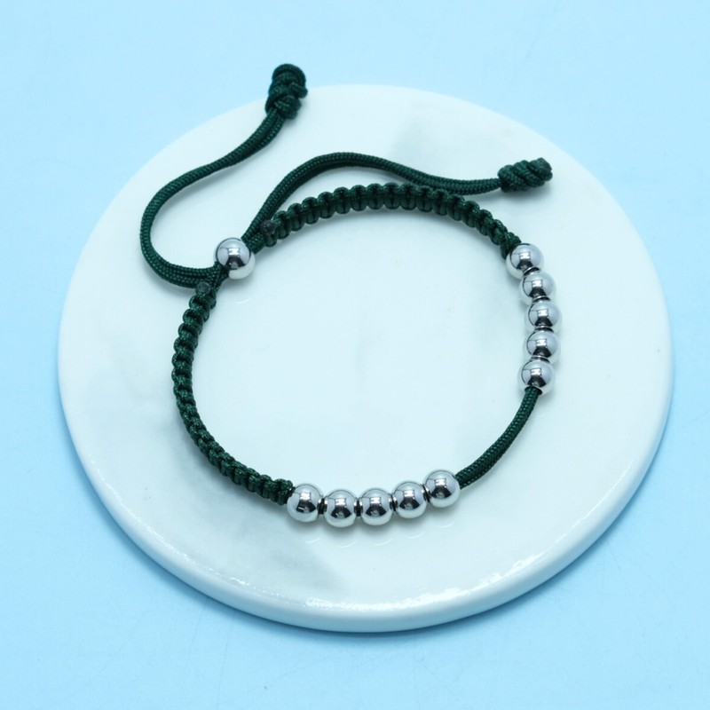 LAMIBEE Golf Stainless Steel 10 Beads Score Counter Bracelet, Golf