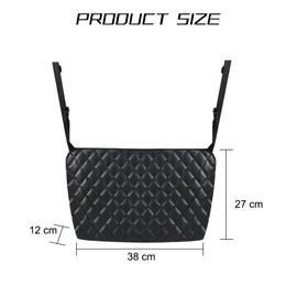 CGEAMDY Storage Bag Between Car Seats, Car Seat Bag Leather Handbag Holder Car Bags, Car Storage Bags Leather Mesh Bag, Car Handbag Holder Net Pocket Handbag Holder