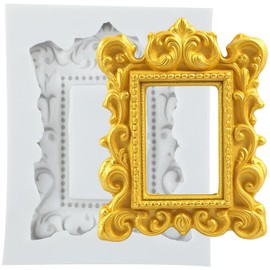 TAOXIBEI Picture Frames Silicone Molds Photo Frame Polymer Clay Mold for DIY Crafts Air Dry Plaster Polymer Clay Epoxy Resin Casting Jewelry Making