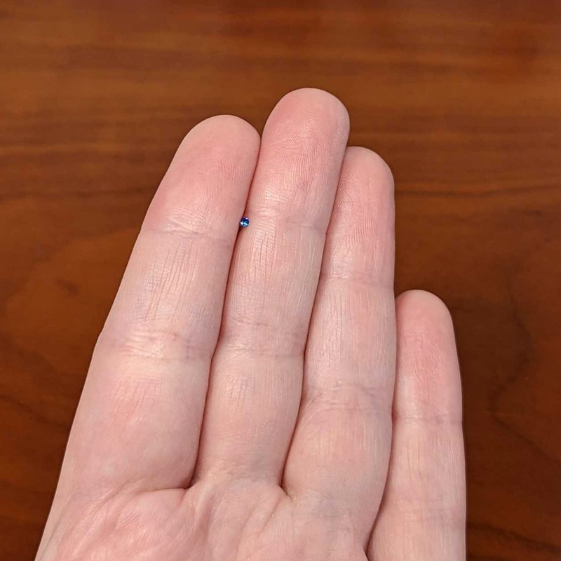 Body Candy Stainless Steel 1.57mm Blue Micro Nose Stud Bone