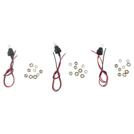 Universal Car Triple Pressure Gauge Kit, KIMISS Multifunction Oil Pressure Gauge Water Temperature + Volt + Oil Pressure Gauge 52 mm/2 Inch Instrument