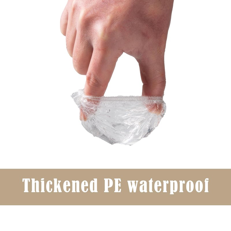 400Pcs Premium Waterproof Ear Covers - Disposable PE Ear Protectors