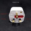 SUPERTOOL 3 Pin Switched Mains Plug White with Big Swtch