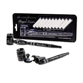 Screen Queen Activated Carbon Filter Pipe 170 mm with 10 Filters and 1/5 Stickers (Black)