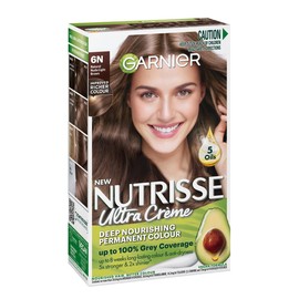 Garnier Nutrisse Permanent Hair Colour 6N, Nude Light Brown