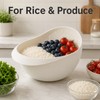 Rice Washing Strainer for Kitchen Use – Plastic Drainage Sieve