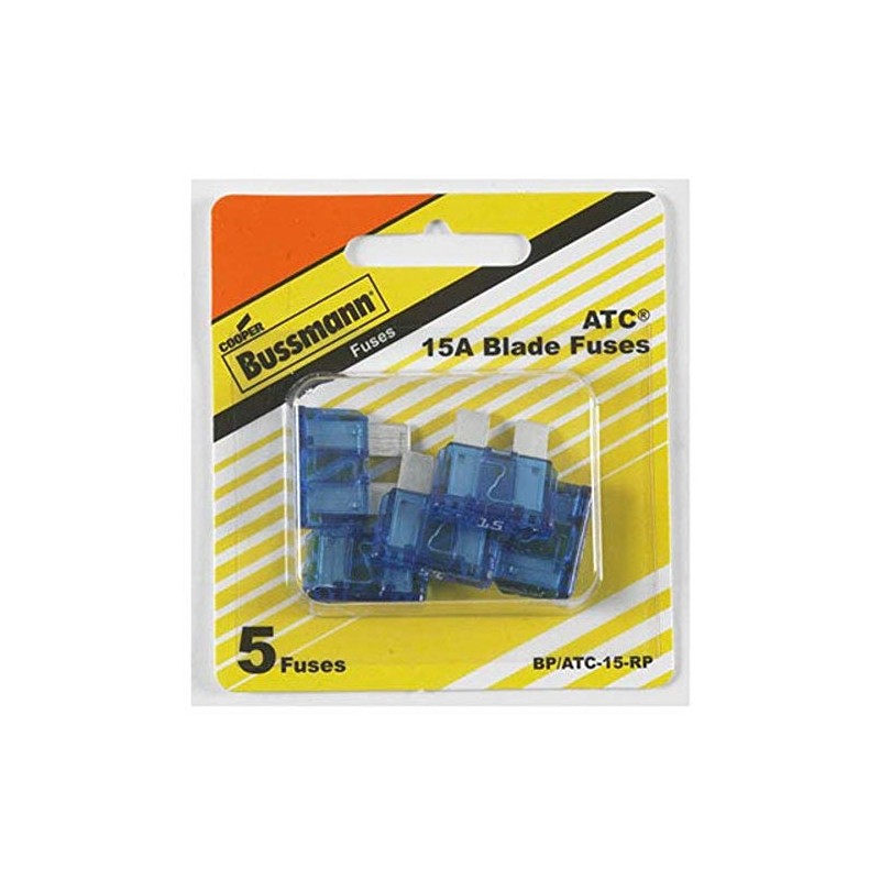 Bussmann BP/ATC-15-RP ATC Automotive Blade Fuse (15 Amp (Card)), 5