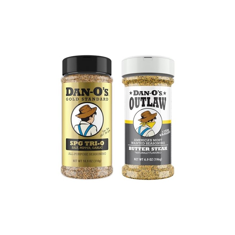 Dan-O’s SPG Tri-O & Butter Steak Seasoning Bundle – 2