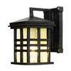 Trans Globe Lighting TG4635 BK Craftsman/Mission One Wall Lantern Outdoor-Post-Lights, Black