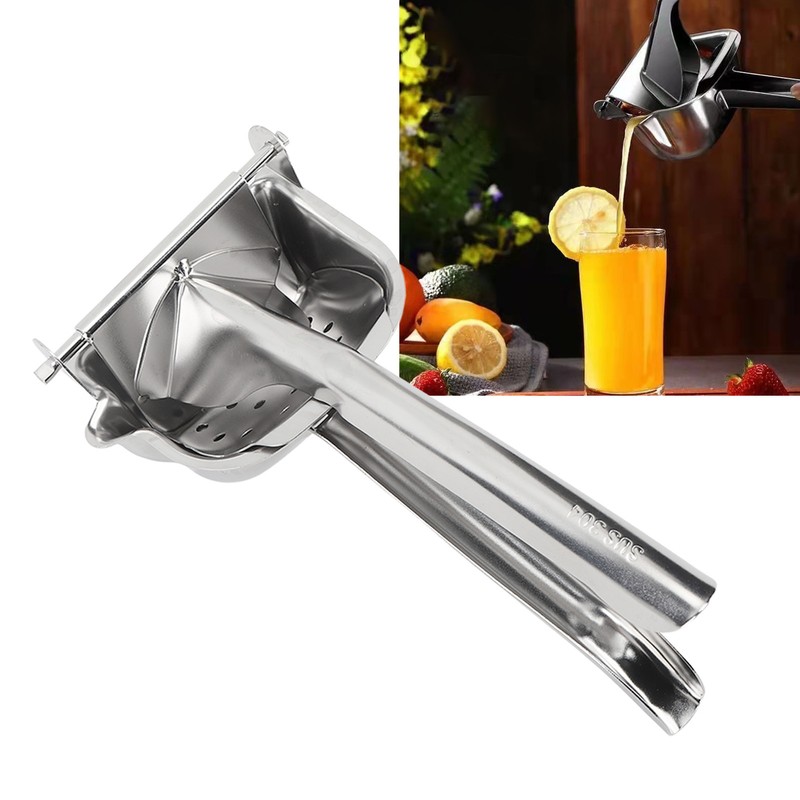 Hand Juicer 304 Stainless Steel Ergonomic Detachable Effort Saving Citrus