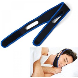 Anti Snoring Chin Strap,Effective Snoring Solution, Adjustable & Breathable Snore Reduction Chin Belts, Snore Stopper &Sleep Aids for Children Men and Women (Blue, Adjustable)