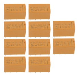 Be In Your Mind HK19F PCB Power Relay for Remote Control Communication Automatic Control System Electronic Devices 8-Pin DC 12V Pack of 10