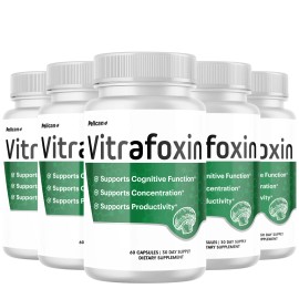 Pelican Vitamins Vitrafoxin- Brain & Immune Support- 5 Bottles- 300 Capsules