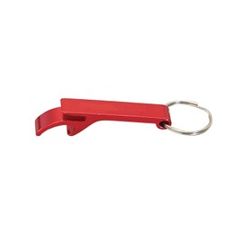 Thirsty Rhino Klaw, Compact Anodized Aluminum Bottle Opener Keychain Key Ring, Red (Set of 6)