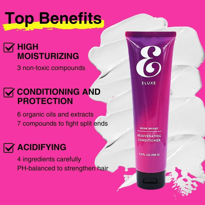 ELUXE Go Glow Kit, Carbonic Acid Shampoo & Conditioner for