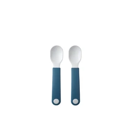 Mepal Mepal Mio Learning Spoon - Baby Learning Spoon - Learning Cutlery - Dishwasher Safe & BPA Free - Set of 2 - Deep Blue