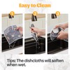 JOYMOOP 6 Pack Dishcloths for Kitchen, Reusable Paper Towels Washable,