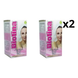 Biotina, Colágeno Y Ácido Hialurónico 60 Cápsulas 2 Piezas