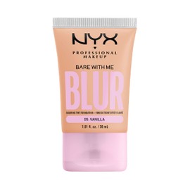 NYX PROFESSIONAL MAKEUP Bare With Me Blur Skin Tint Foundation Make Up with Matcha, Glycerin & Niacinamide - Vanilla