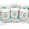 Darthome Lighthouse Kitchen Canisters Set Of 3 Glazed Ceramic Seaside
