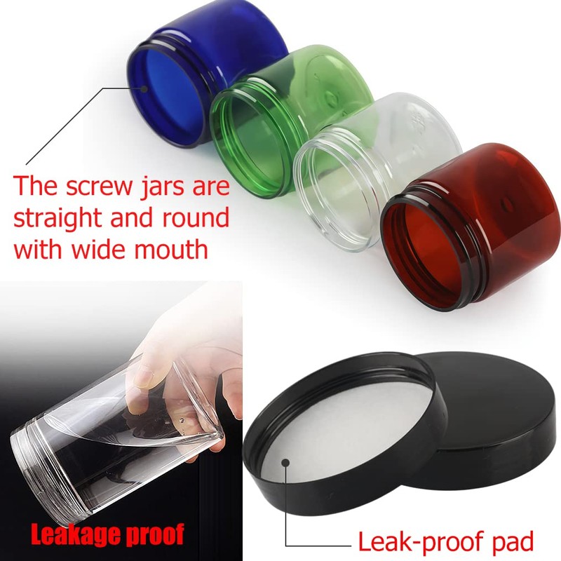 TIANZD Pack of 12 Small 100 ml Transparent Plastic Empty