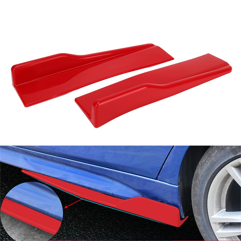 2pcs Car Side Skirt Anti Scratch Universal Winglets Diffuser Splitter