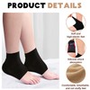 VEGCOO 3 Pairs Gel Heel Protectors Socks