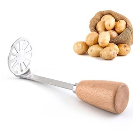 Binnan Potato Masher Stainless Steel Potato Press Small Vegetable Masher for Mashed Potatoes, Vegetables and Fruits