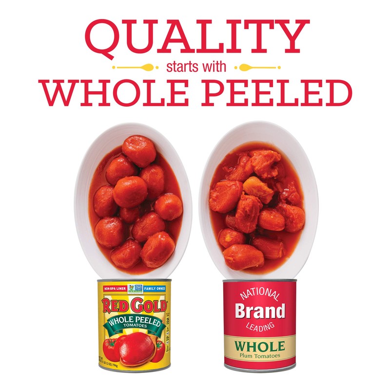 Red Gold Petite Diced Tomatoes Green Chilies, 14.5oz Can (Pack