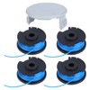 4Pcs Trimmer Lawn Mower Spool with Cover Replacement Accessories Fit