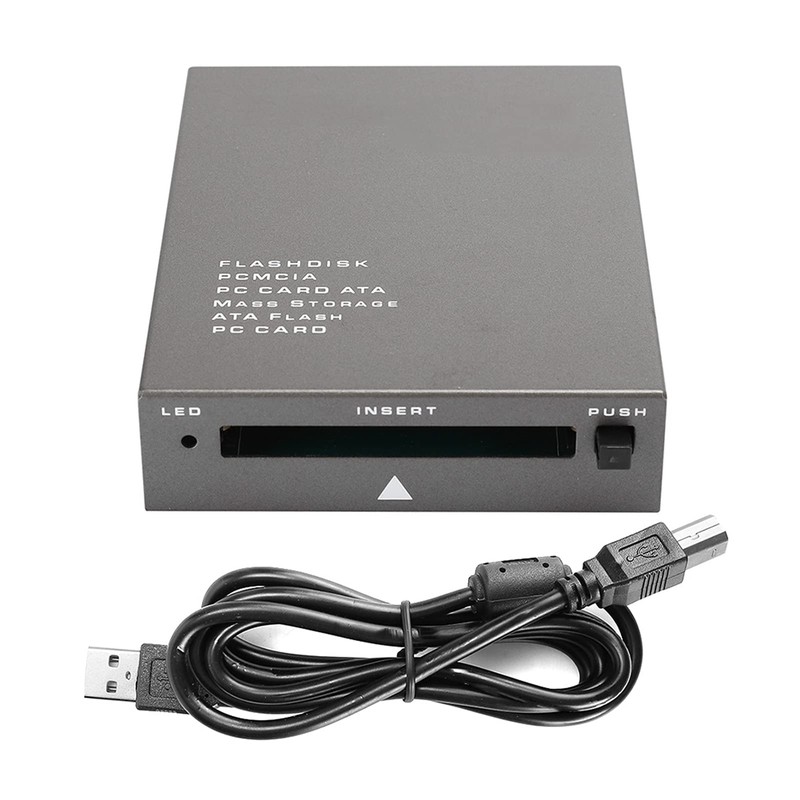 FAUOSWUK PC Card Reader,USB2.0 Plastic Version Interface PCMCIA Card Reader