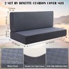 Buryeah 2 Set RV Dinette Cushion Covers Booth Set Furniture