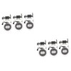 KOMBIUDA 6pcs Portable Anti-Theft Skateboard Lock Lightweight Retractable Cable for