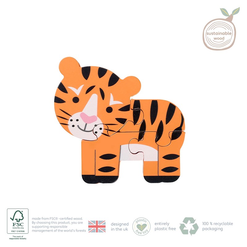 Orange Tree Toys OTT06979 woooden Puzzles, Multicolour