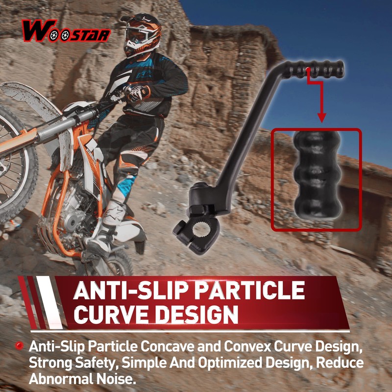 WOOSTAR 15mm Kickstart Lever Pedal Replacement for 50cc 70cc 90cc