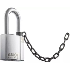 Abloy Sentry PLI340/50B Hardened Steel Padlock w/ 2 Keys, Chrome Finish