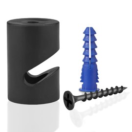 DC VOLTAGE Decentraliser Ceiling Hook Wall Mount V Hook with Wall Plugs and Screws for Any Fabric Electric Cable Hanging Pendant Lighting Fixtures, Pack of 1