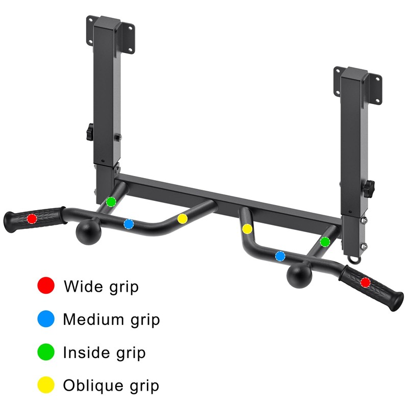 SELEWARE Heavy Duty Welded Pull Up Bar, Versatile Doorway Wall