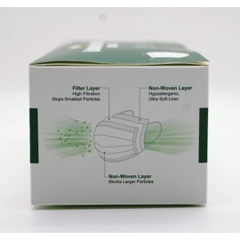 Disposable 3-Layer Protective Earloop Face Masks (200-pcs)