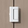 2 Set White Adjustable Portable Door Lock,Security Door Reinforcement Lock