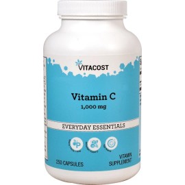 Vitacost Brand High Potency Vitamin C 1000 Mg Antioxidant Support 250 Capsules Gluten Free