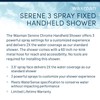 Waxman Serene 3 Spray Handheld Shower Head (Chrome)