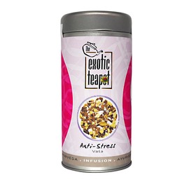 The Exotic Teapot – Anti Stress Ayurvedic Chai Tea, 150g Tin, Calming Herbal Infusion
