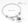Alway in my heart expandable cuffCremation Bracelet for Ashes Dog