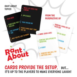 Rant About Adult Party Games - Outrageously Funny Improv Style Card Game for Hilarious Adult Party Game Night