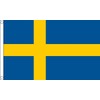 Sweden Flag 5 x 3 FT - 100% Polyester With