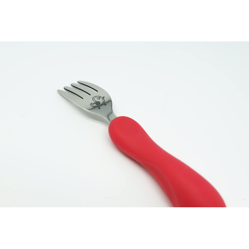 easy grip spoon & fork elephant
